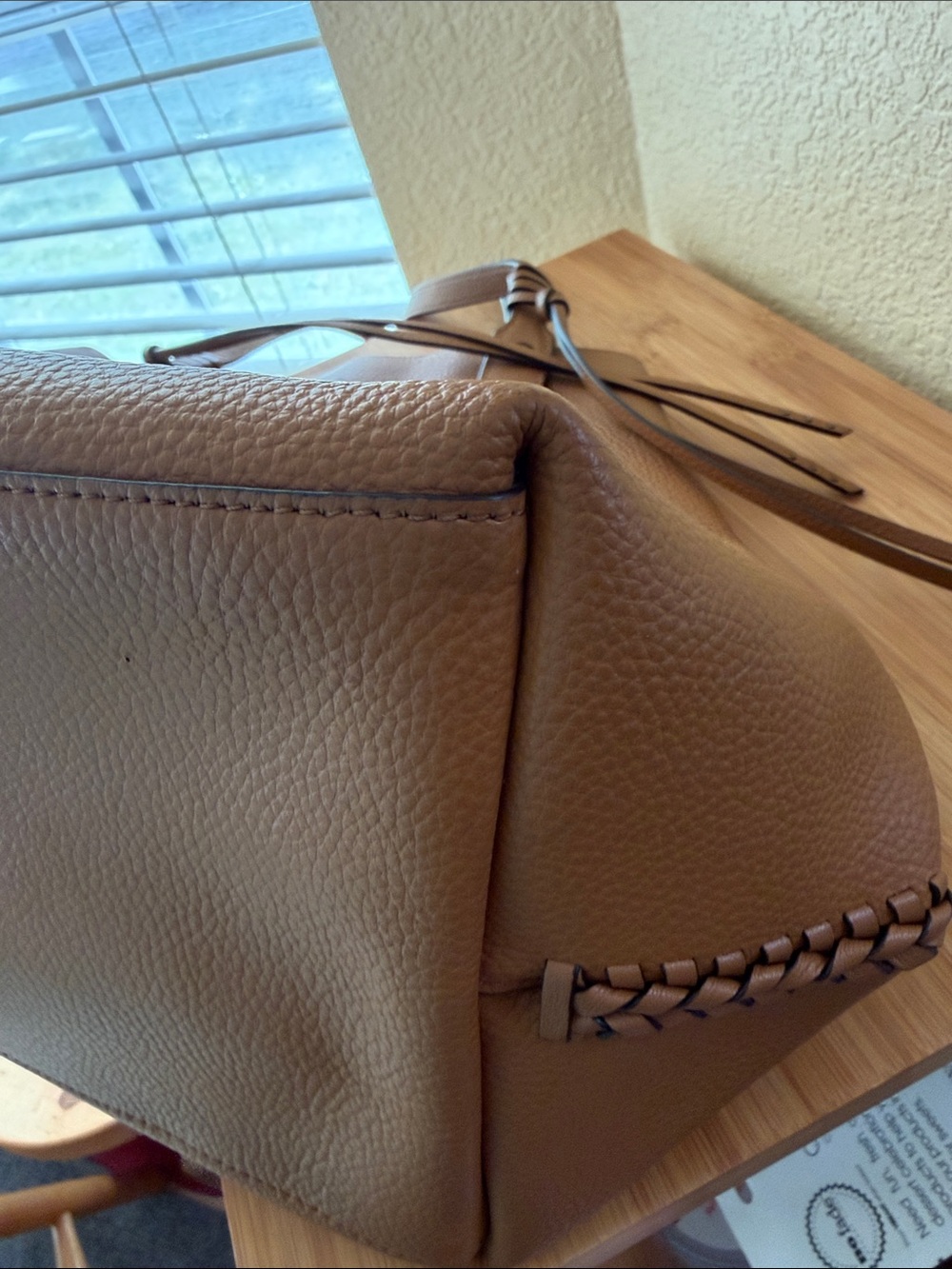 Coach Tan Pebbled Leather Market Tote bag - Picture 14 of 14